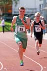 Shane Aston (Trim AC) in the 100 metres decathlon during the Hexham Decathlon and Heptathlon.